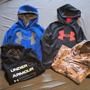 Under Armour Hoodie Collection in Blue, Black, and Camo